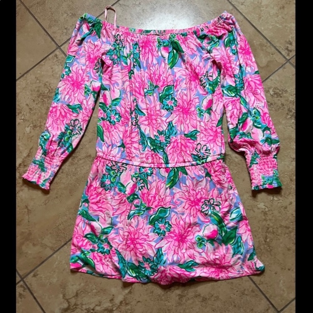 Lily Pulitzer Off-The-Shoulder Romper